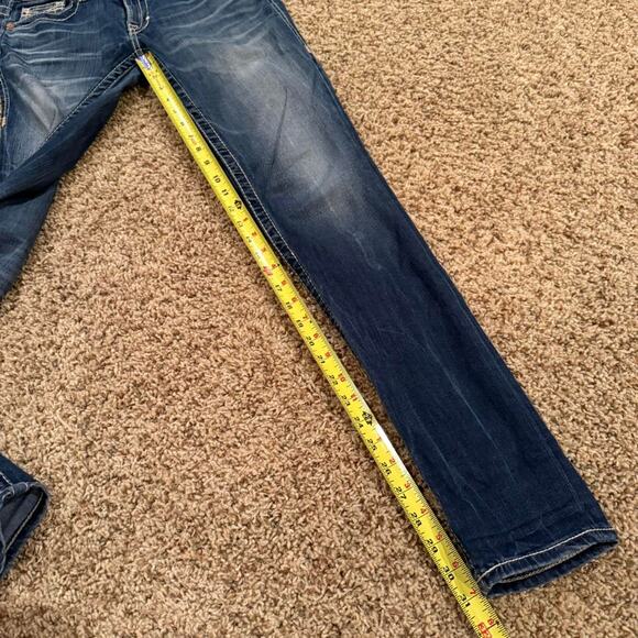 Big Star Y2K Women’s Jenae Skinny Blue Denim Jeans Thick Stitch Cowgirl Sz.27R - Picture 7 of 7